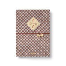 Load image into Gallery viewer, Fabric Lined Notebook, A5 Softcover - Petals &amp; Plaid
