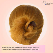 Load image into Gallery viewer, Set of 2 French Hair Pins: Tortoise Shell
