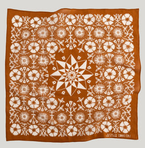 Cotton Aster Bandana | Tobacco