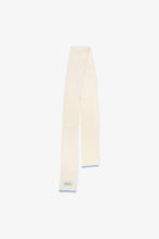 Load image into Gallery viewer, The Alpaca Skinny Scarf - Arctic White/Sky Blue