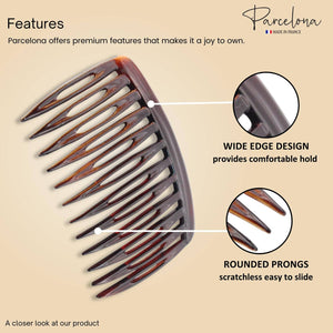 French Curved Small Side Hair Combs (2 Pcs)