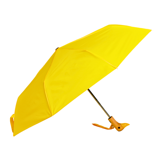 Compact Eco-Friendly Duckhead Umbrella - Yellow