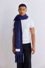 Load image into Gallery viewer, The Reykjavik Scarf - 100% Recycled - Midnight Blue