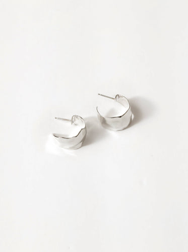 Ciara Hoops in Sterling Silver