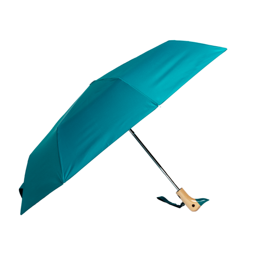 Compact Eco-Friendly Duckhead Umbrella - Teal