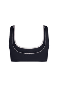 Support Cotton Bra: Navy