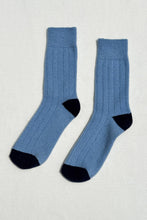 Load image into Gallery viewer, Classic Cashmere Socks: Bluebell
