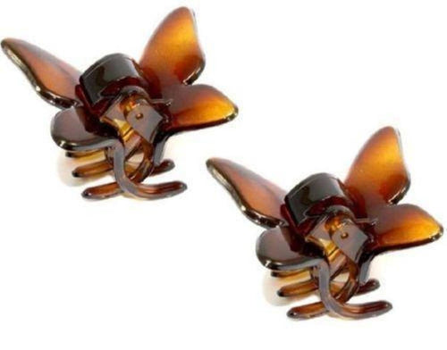 French Small Butterfly Hair Claw Clips - Set of 2
