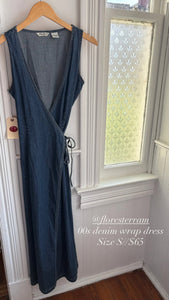 FT 00's denim wrap dress [S]