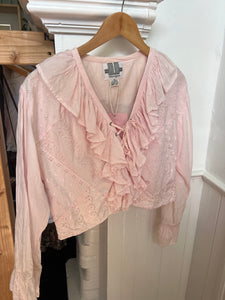 JDV - VTG Cotton Blush Flowy Blouse [M]