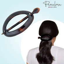Load image into Gallery viewer, French Large Slide-in Bun Cover: Tortoise Shell