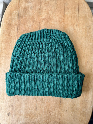 Cotton Beanie - Evergreen