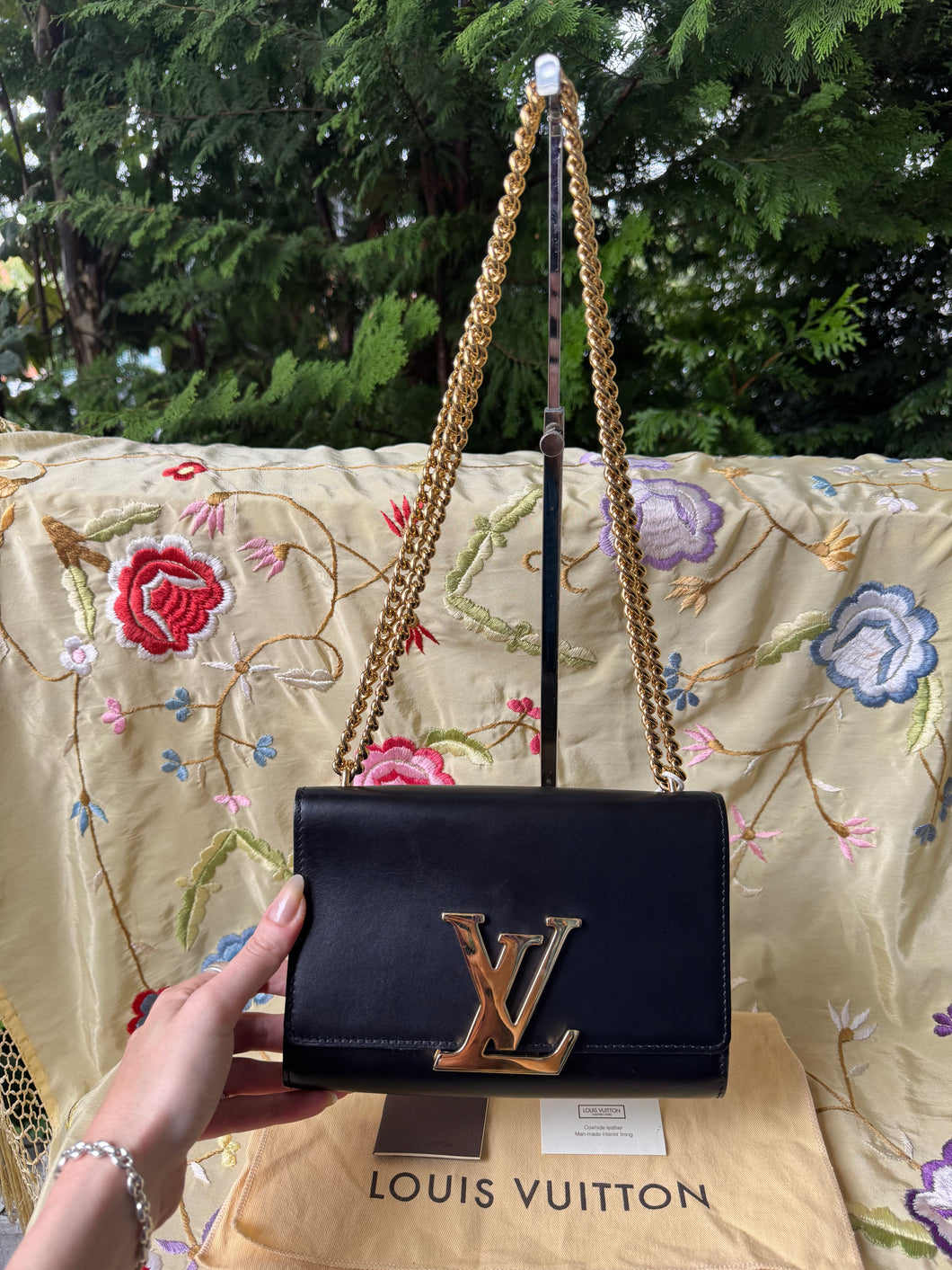LOUIS VUITTON 00's Chain Louise Pochette Shoulder Bag
