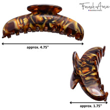 Load image into Gallery viewer, French XL Hair Claw: Amber