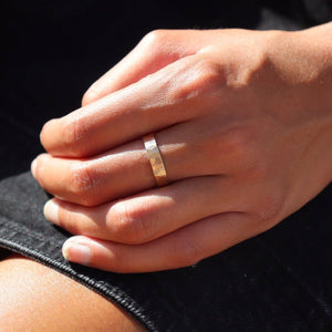 Cigar Band Ring: 14k Gold Fill