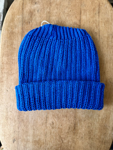 Cotton Beanie - Royal Blue