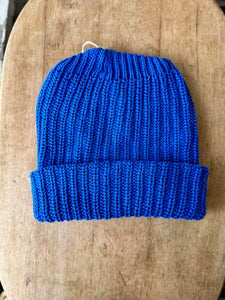 Cotton Beanie - Royal Blue