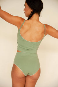 Scoop Back Cami - Sage