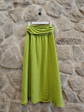 Load image into Gallery viewer, Linen Skirt: White