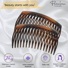 Load image into Gallery viewer, French Side Hair Combs (2 Pcs): Matte Shell