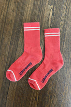 Load image into Gallery viewer, Boyfriend Socks: Coral