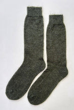 Load image into Gallery viewer, Mohair Veil Socks: Mountain Olive