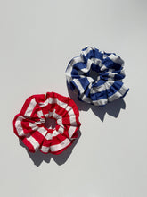 Load image into Gallery viewer, XL AWNING STRIPE SCRUNCHIE: RED APPLE