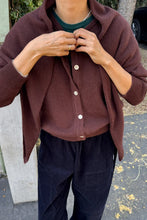 Load image into Gallery viewer, Bailey Cashmere Cardigan: Espresso