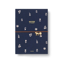 Load image into Gallery viewer, Fabric Lined Notebook, A5 Softcover - Twilight Blooms