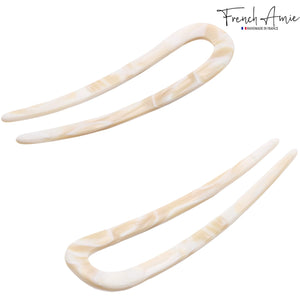 French Hair Pin: Pearl Ivory