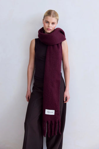 The Stockholm Scarf - 100% Recycled - Cherry Lacquer