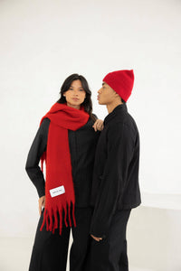 The 100% Recycled Stockholm Scarf - Crimson Red