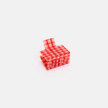 Load image into Gallery viewer, Midi Box Claw in Red Plaid