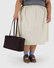 Load image into Gallery viewer, Medium Nylon Bowler Bag - Chocolate Plum