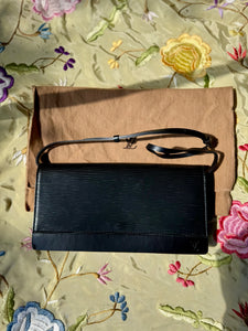 LOUIS VUITTON Vintage Black Epi Honfleur Bag