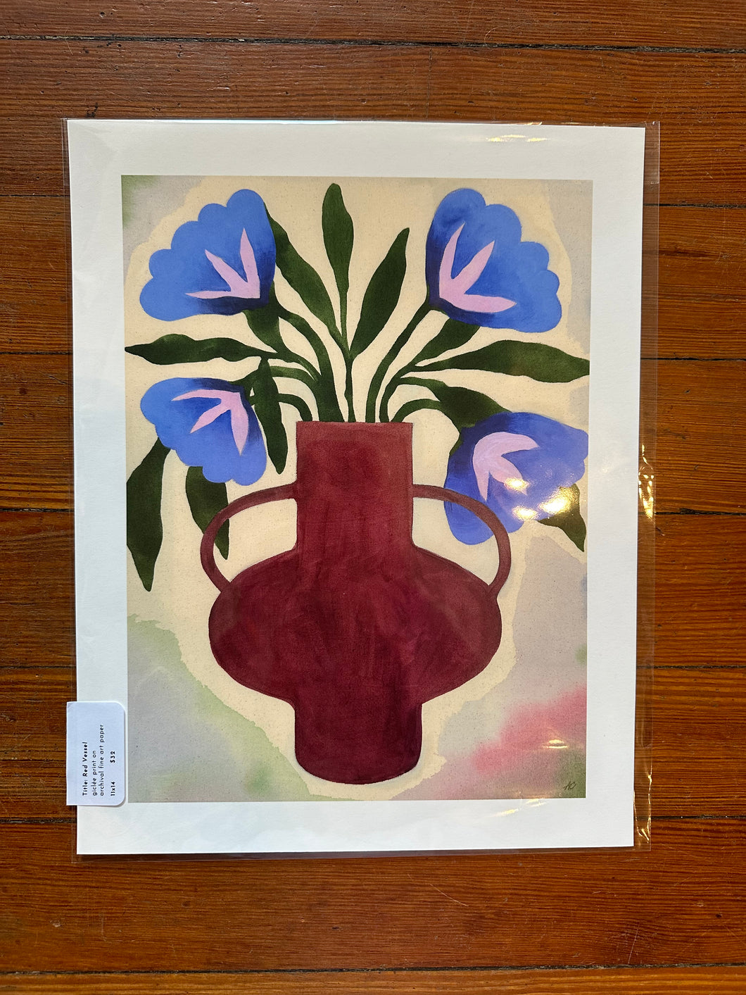 Red Vessel - 11 x 14