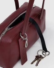 Load image into Gallery viewer, Small Recycled Leather Bowler Bag - Mahogany