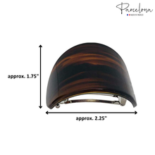 Load image into Gallery viewer, French Curved Hair Barrettes: Tortoise Shell