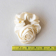 Load image into Gallery viewer, Satin Rose Hair Scrunchies: Pink