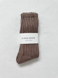 Ballet Socks: Mocha Mousse