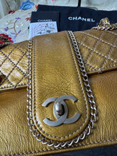 Load image into Gallery viewer, CHANEL VTG Patent Medium Madison Flap Bag in Gold