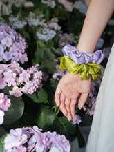 Load image into Gallery viewer, "Silken Hair" Silk Scrunchie Hair Tie - Purple