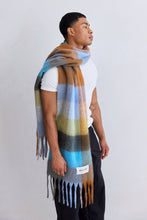 Load image into Gallery viewer, The Reykjavik Scarf - 100% Recycled - Blue/Orange
