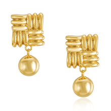 Load image into Gallery viewer, Lucille Statement Earrings - Gold Plate