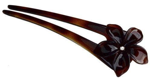 French Belle Flower Shell Hair Pin