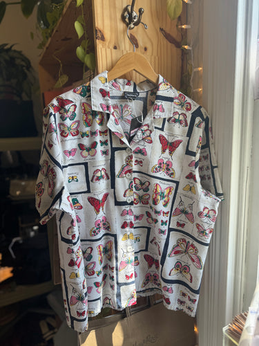 BNG 90s Bonworth Butterfly Print SS Shirt [M/L]