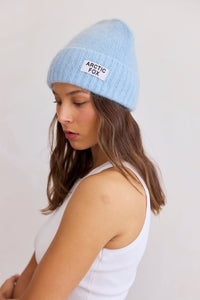 The Mohair Beanie - Sky Blue