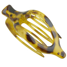 Load image into Gallery viewer, French Large Slide-In Hair Claw: Light Tortoise Shell