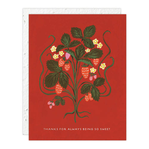 Sweet Strawberry - Thank You Card