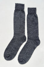Load image into Gallery viewer, Mohair Veil Socks: Charcoal